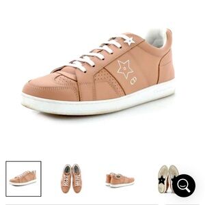 BNIB DIOR One Star low top leather sneakers in Nude $890 Retail